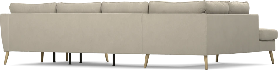 County - 3-sits soffa med divan vänster och schäslong höger - Grå