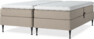 Delux Sense - Ställbar säng, dubbelsäng med bäddmadrass - Beige