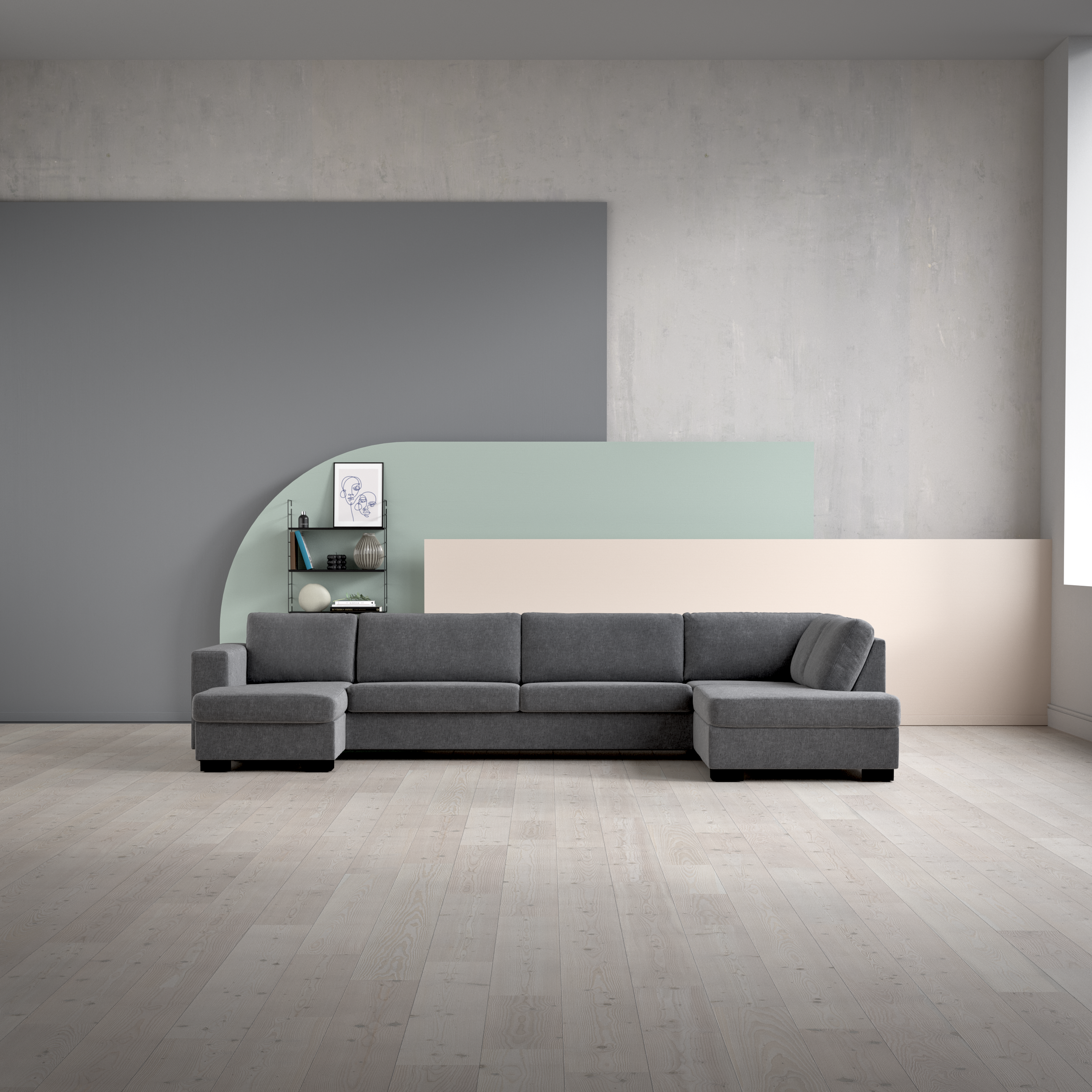 Nevada - 4-sits soffa med schäslong vänster och divan höger - inspiration