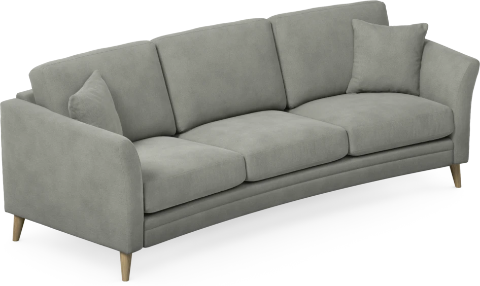 Eden - 3-sits soffa svängd - Grå