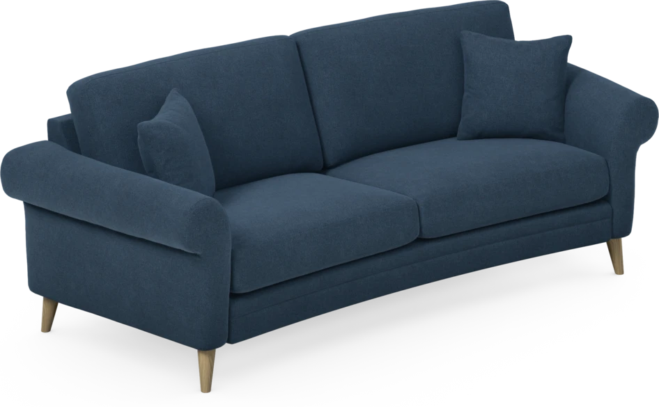 Eden - 2,5-sits soffa svängd - Blå