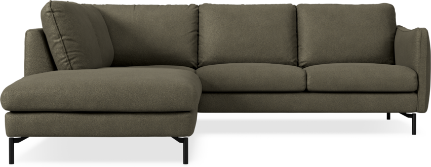 Madison Lux - 2-sits soffa med divan vänster - Brun