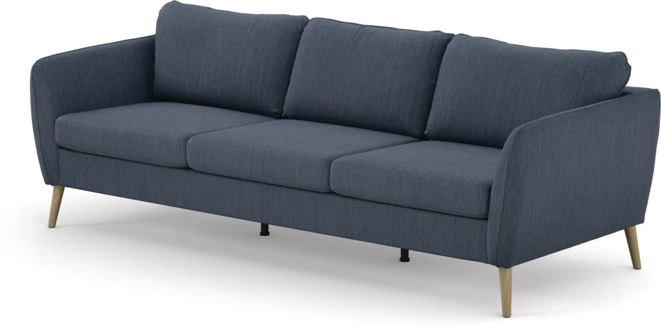 County - 3-sits soffa - Blå