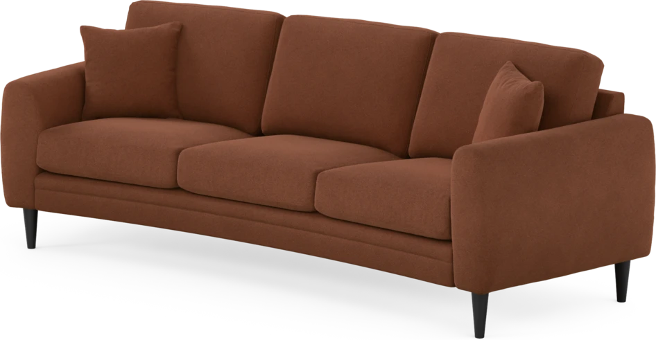 Eden - 3-sits soffa svängd - Orange