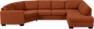 Nevada - 2-sits soffa med cosy hörn vänster och divan höger - Röd