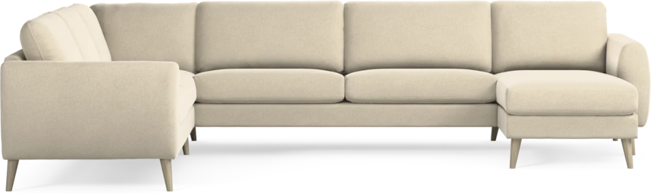 Bridge - Hörnsoffa, 2+3-sits med schäslong höger - Beige