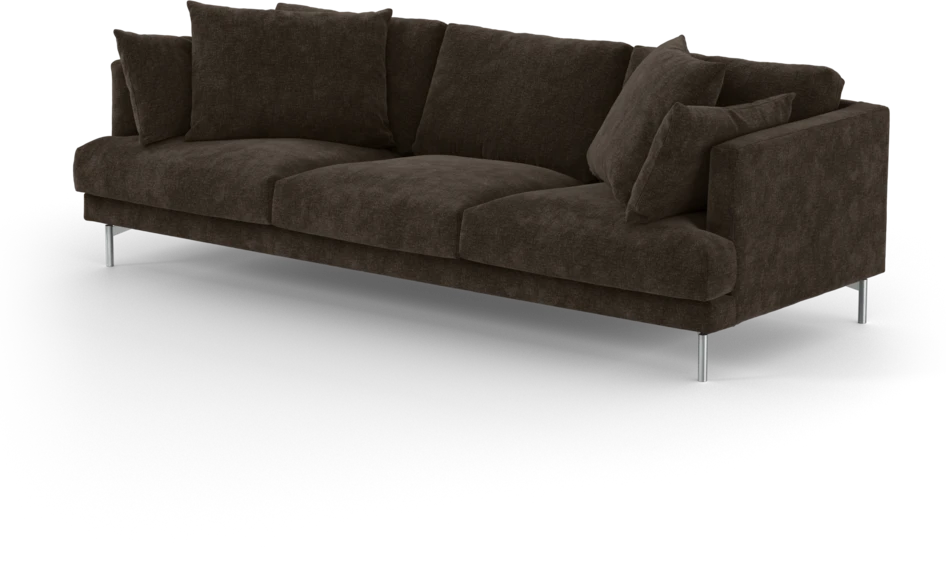 Harper - 4-sits soffa - Brun
