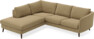 Madison - 2-sits soffa med divan vänster - Brun