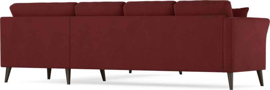 Eden - Hörnsoffa, 3+3-sits - Röd