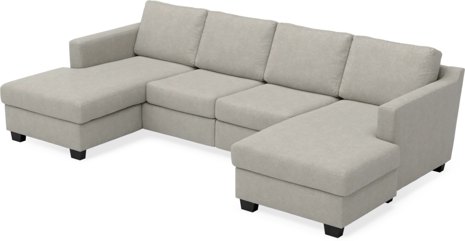 Friday - 2-sits soffa med två schäslonger - Beige