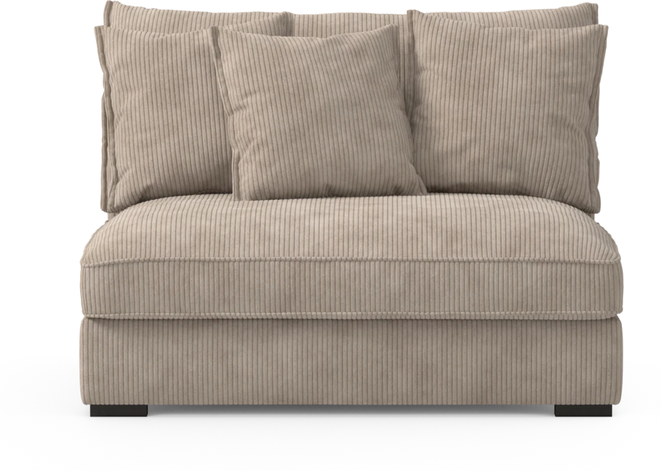 Rossi - 2-sits utan armstöd - Beige