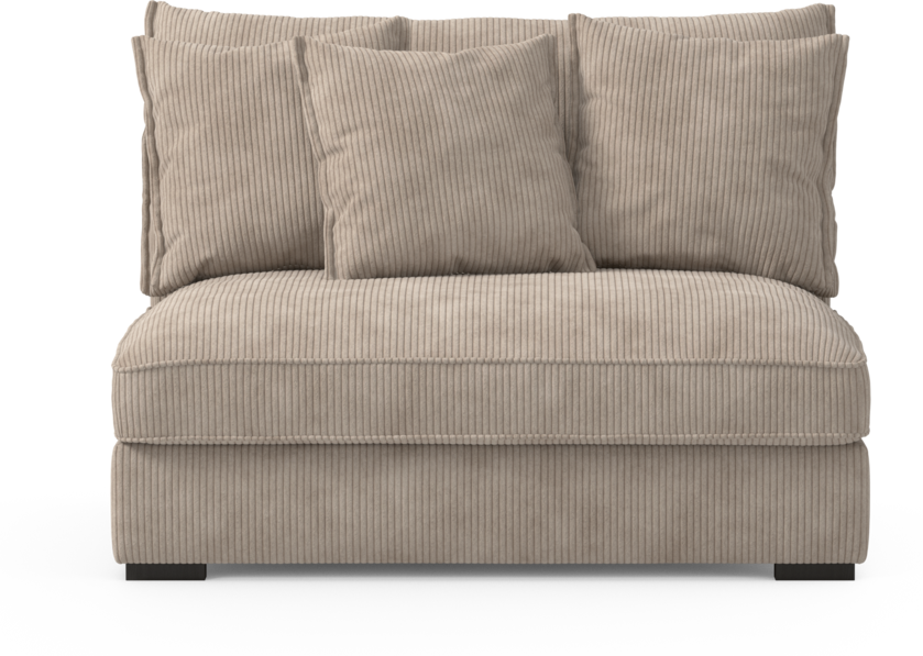 Rossi - 2-sits utan armstöd - Beige