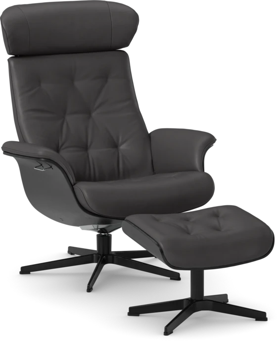 Timeout XL, Fåtölj och fotpall pikérad