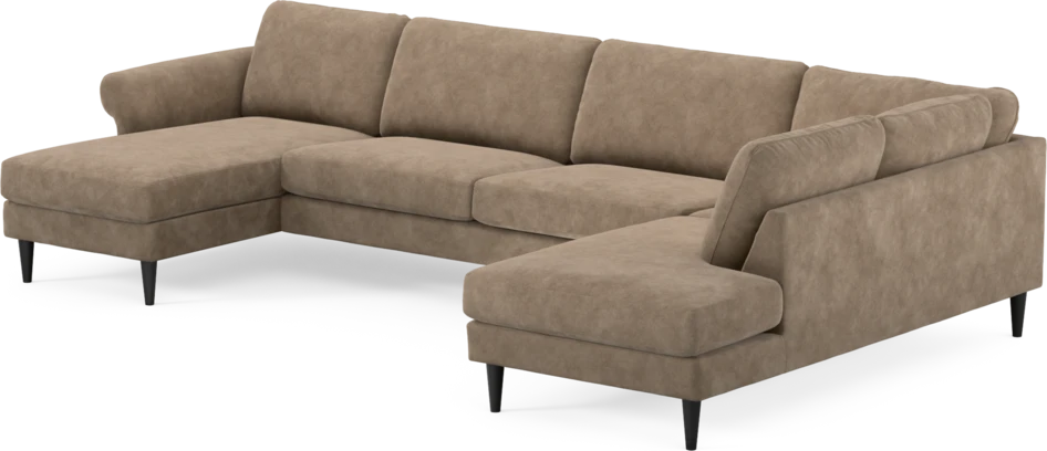 Bridge - 3-sits soffa med schäslong vänster och divan höger - Beige