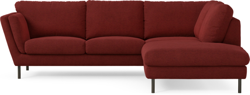 Madison Lux - 2-sits soffa med divan höger - Röd