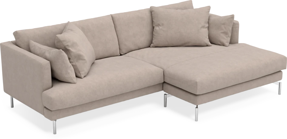 Harper - 4-sits med schäslong XL höger - Beige