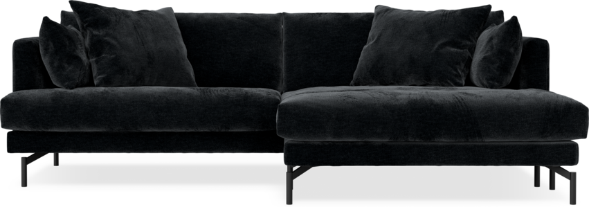 Harper - 4-sits med schäslong XL höger - Blå