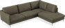 Madison Lux - 3-sits soffa med divan höger - Brun