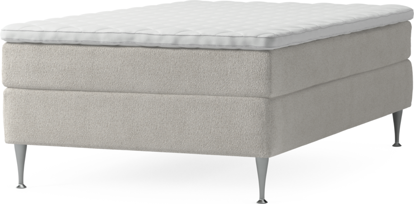 Delux Sense - Kontinentalsäng, enkelsäng 120 cm med bäddmadrass och sängben