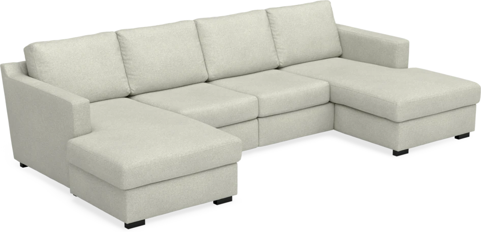 Friday - 2-sits soffa med två schäslonger - Beige