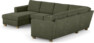 Friday - Hörnsoffa, 3+2-sits med schäslong vänster - Grön