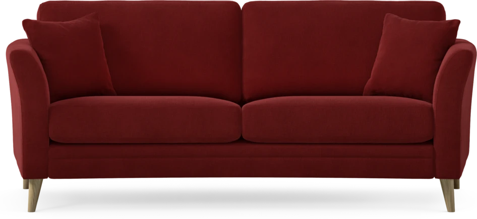 Eden - 2,5-sits soffa svängd - Röd