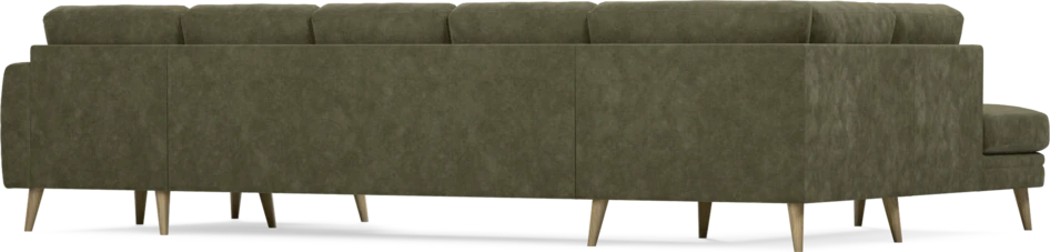Eden - 3-sits soffa med divan vänster och schäslong höger - Grön