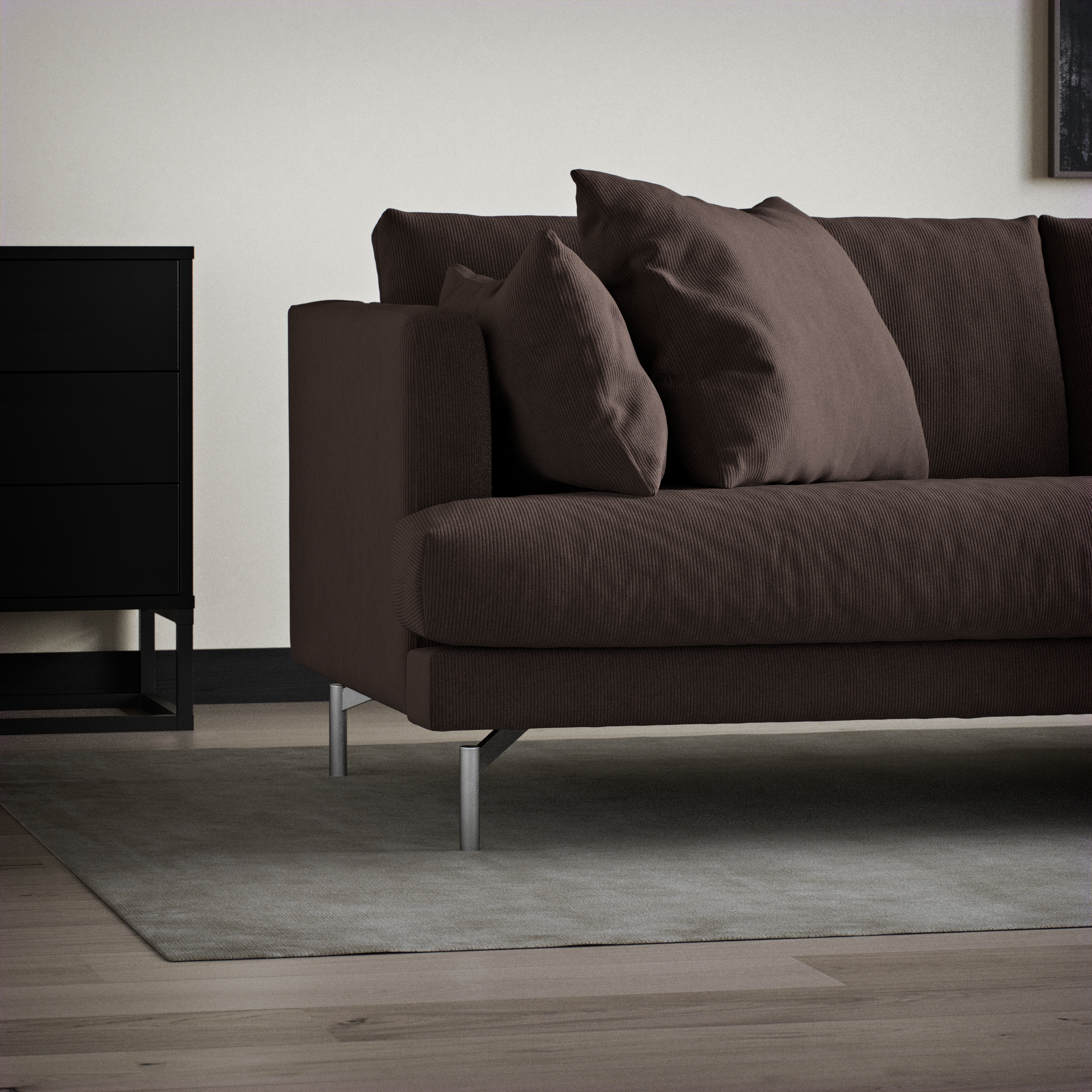 Harper - 3-sits soffa, hel dyna - inspiration