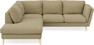 Madison - 2-sits soffa med divan vänster - Gul