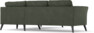 Bridge - Hörnsoffa, 2+2-sits - Grön