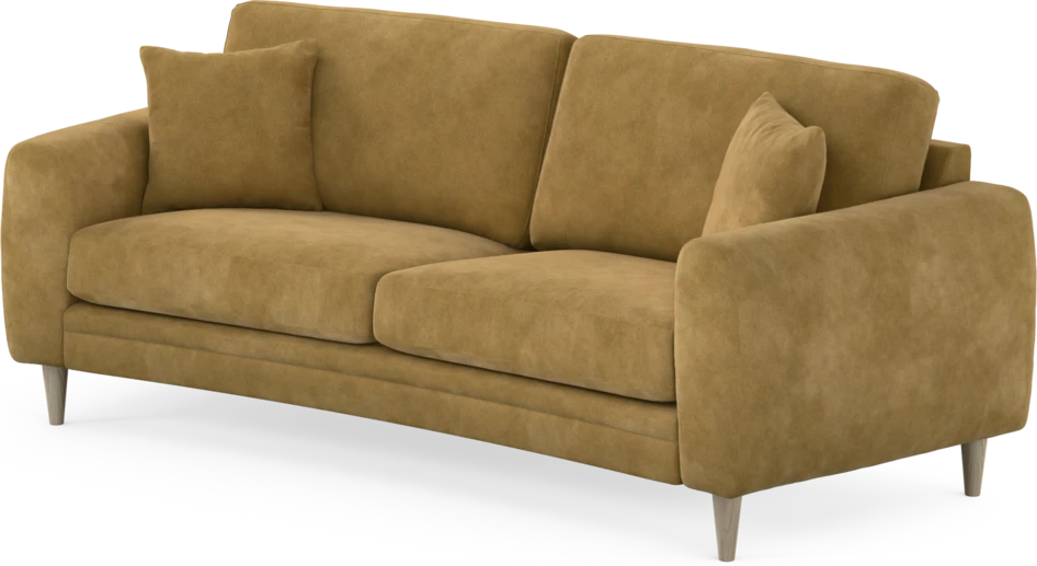 Eden - 2,5-sits soffa svängd - Gul