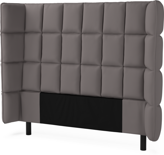 Delux Rutig - Sänggavel, 120-180 cm - Grå