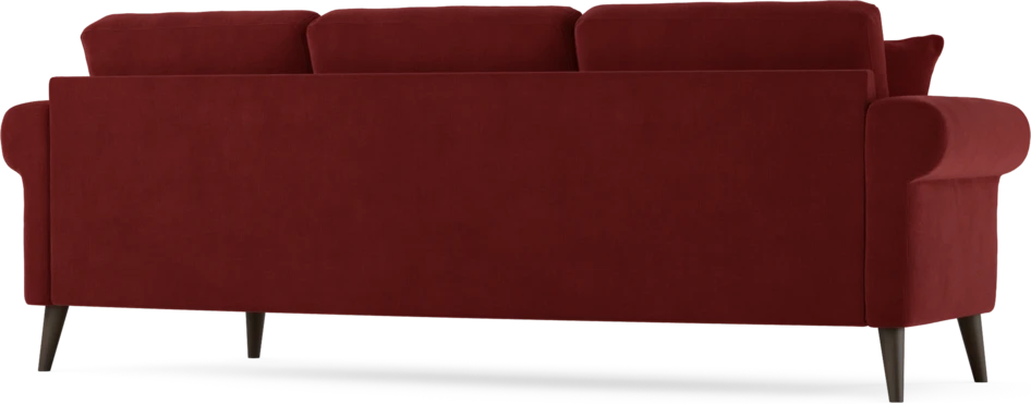 Eden - 3-sits soffa svängd - Röd