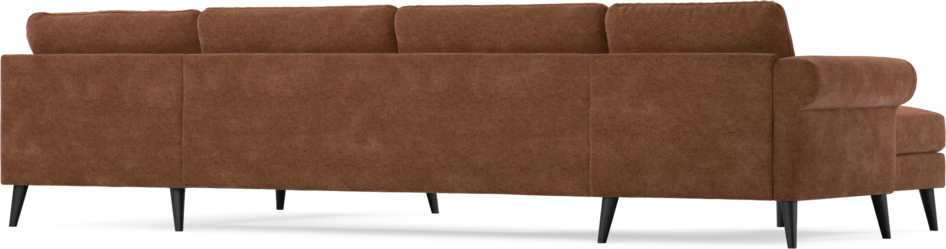 Bridge - 3-sits soffa med schäslong vänster och divan höger - Orange
