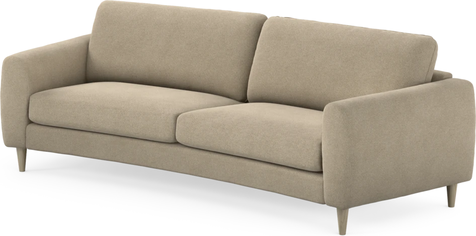 Bridge - 3-sits soffa svängd - Beige