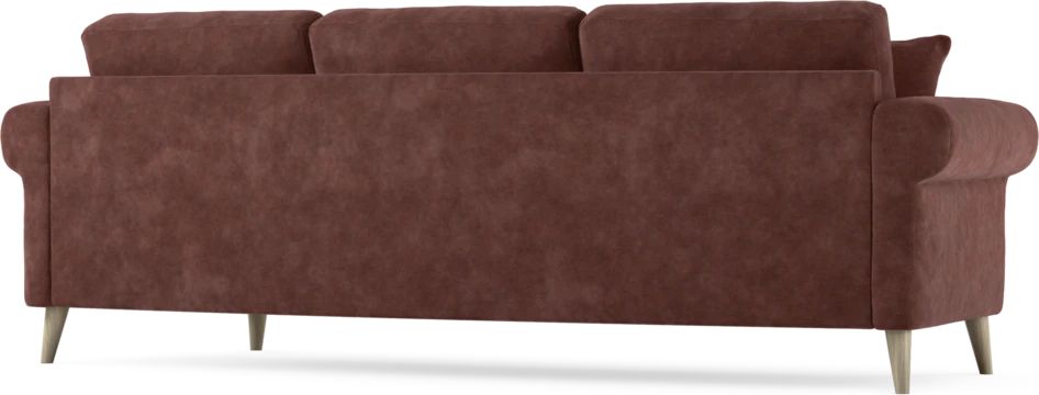 Eden - 3-sits soffa svängd - Röd