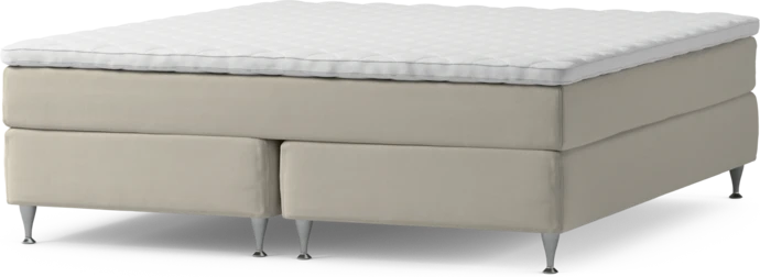 Delux Sense, Kontinentalsäng, dubbelsäng med bäddmadrass och sängben