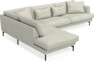 Harper - 3-sits soffa med divan vänster - Beige