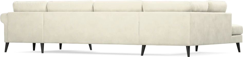 Bridge - 3-sits soffa med divan vänster och schäslong höger - Vit