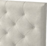 Delux Pikerad Låg - Sänggavel, 90-210 cm - Beige