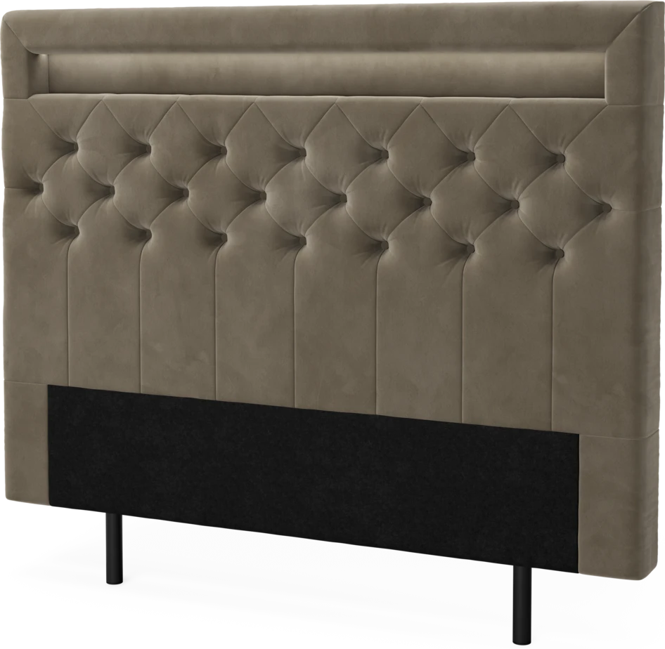 New York led - Sänggavel, 90-210 cm - Brun