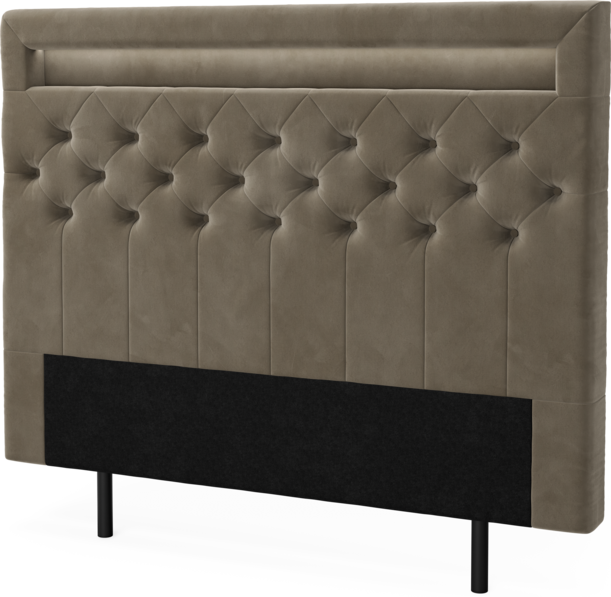 New York led - Sänggavel, 90-210 cm - Brun