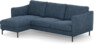 Madison Lux - 2-sits soffa med schäslong vänster - Blå