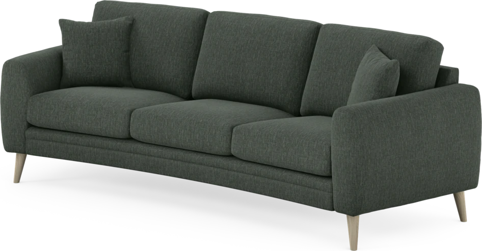 Eden - 3-sits soffa svängd - Grön