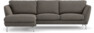 Madison Lux - 2-sits soffa med schäslong vänster - Brun