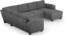 Friday - Hörnsoffa, 2+3-sits med schäslong höger - Grå