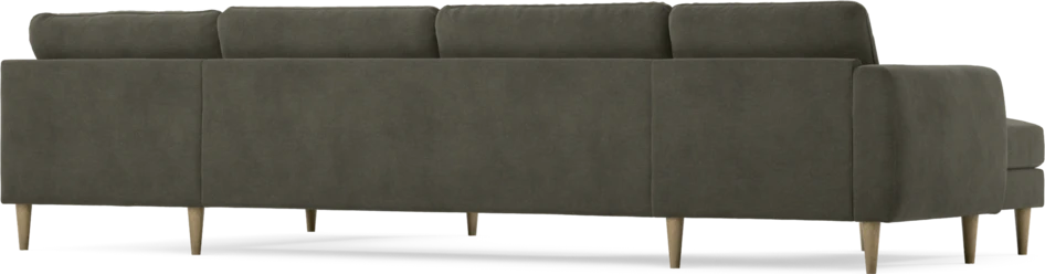 Bridge - 3-sits soffa med schäslong vänster och divan höger - Grå