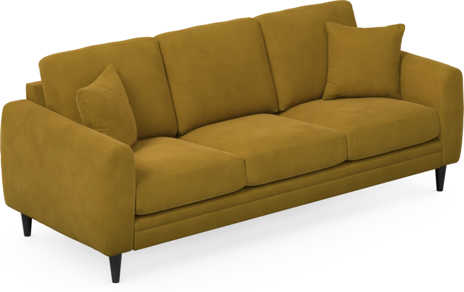 Eden - 3-sits soffa - Gul