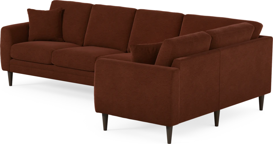 Eden - Hörnsoffa, 3+1-sits - Orange