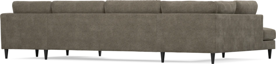Bridge - 3-sits soffa med divan vänster och schäslong höger - Brun